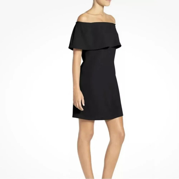 NEW Charles Henry Off the Shoulder Dress in Black - Picture 1 of 3
